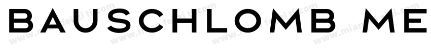 Bauschlomb Medium字体转换